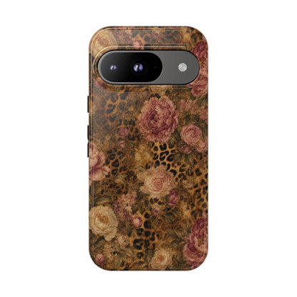 Leopard Floral Tough Case