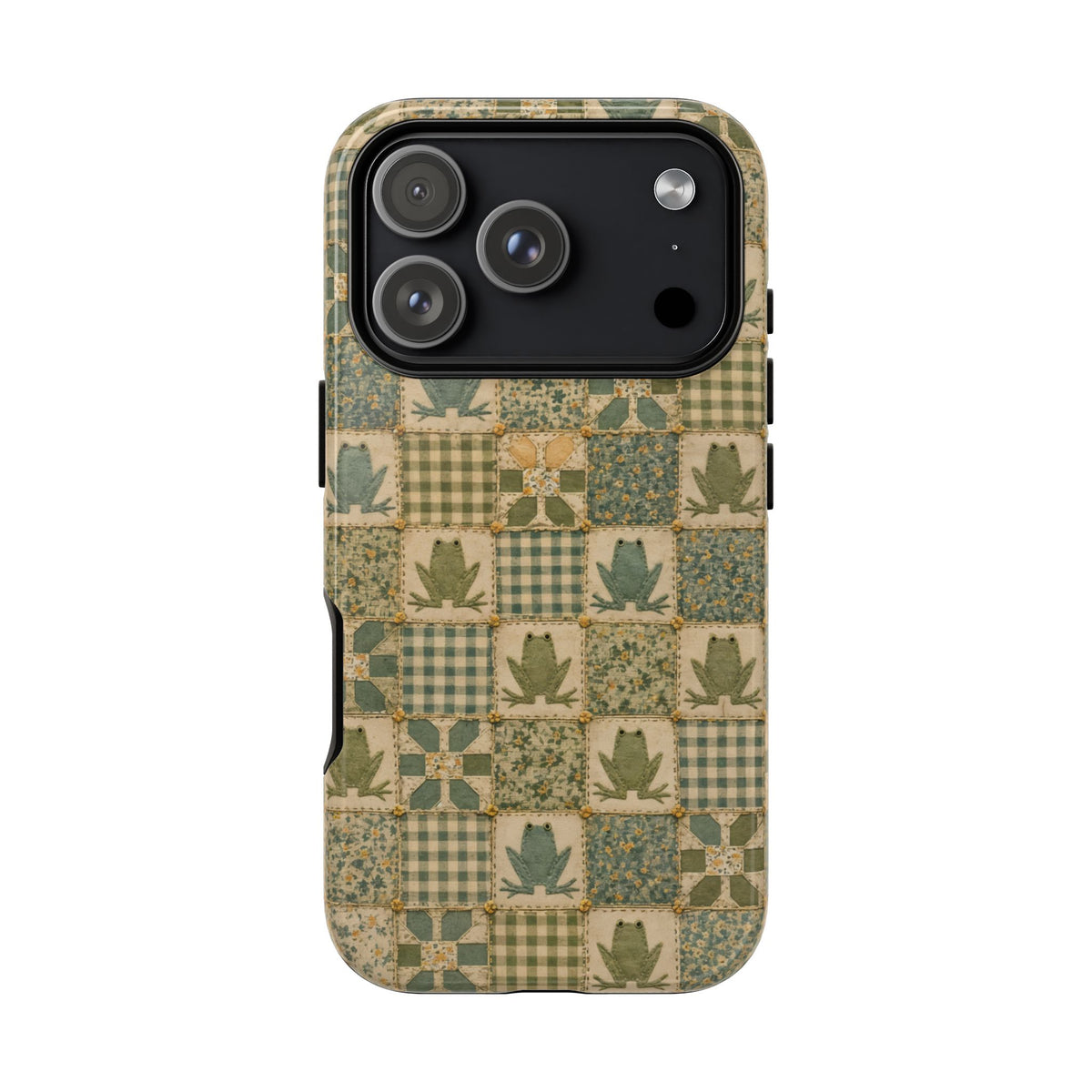 Frog Quilt Tough Case