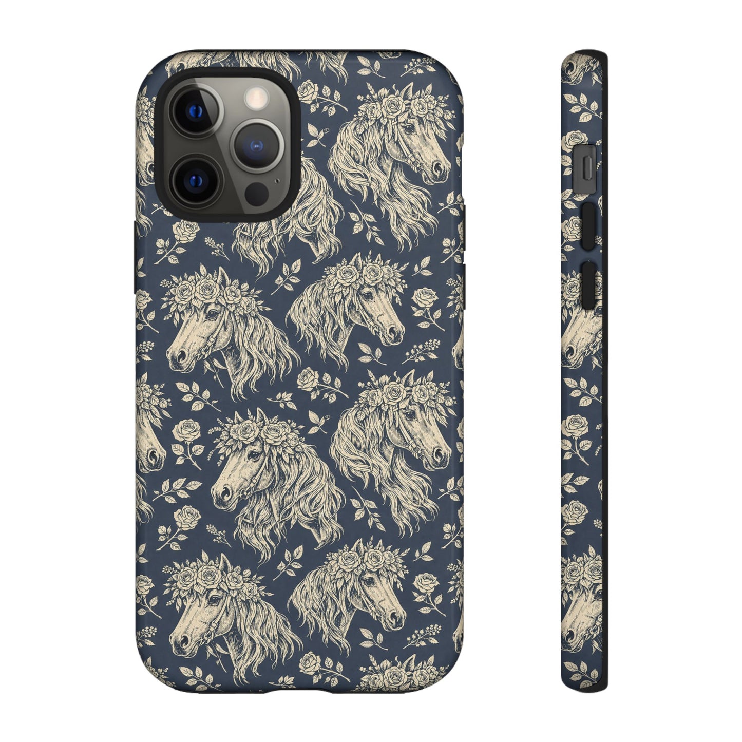 Floral Horses Tough Case