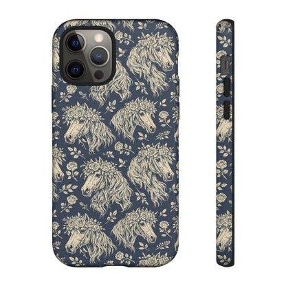 Floral Horses Tough Case