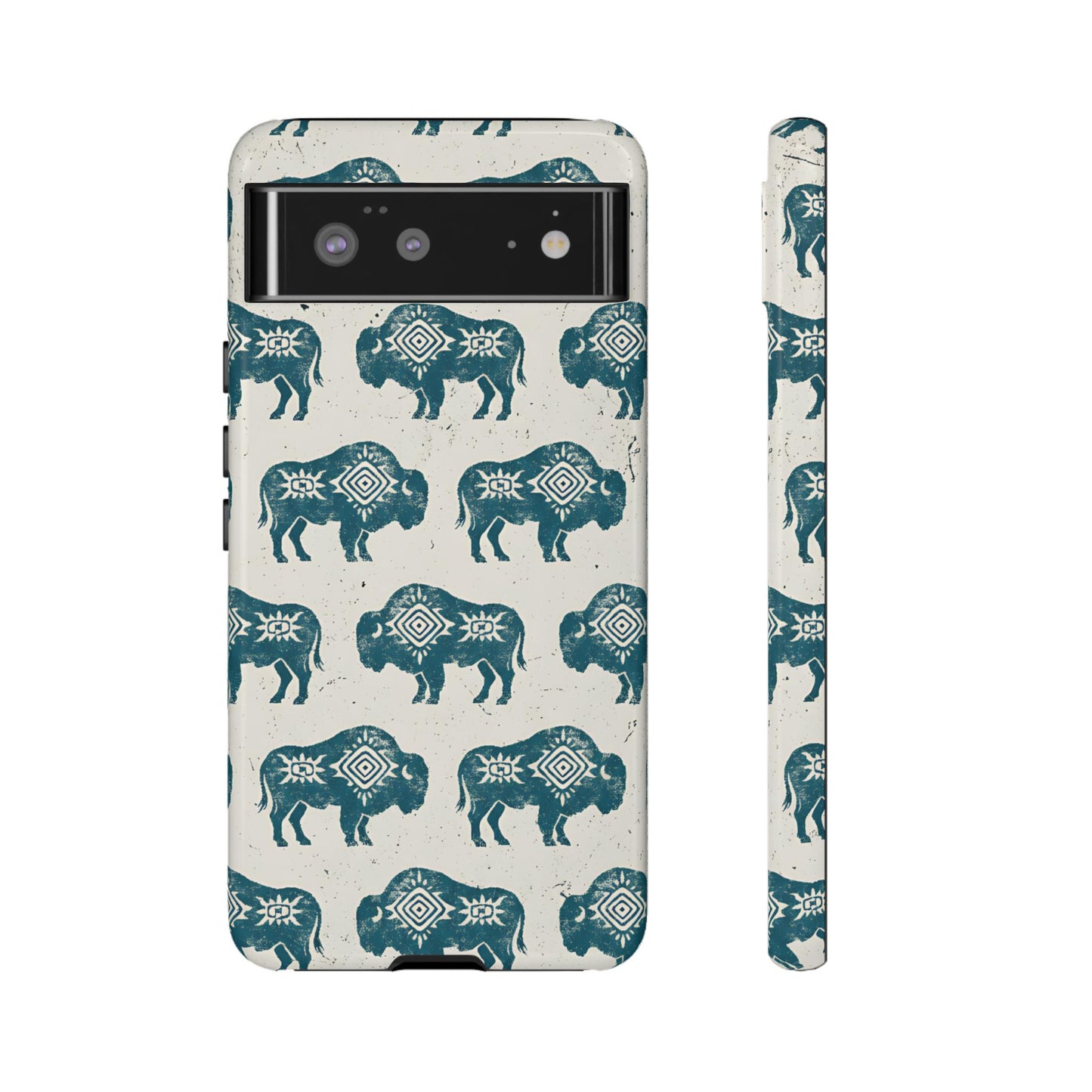 Teal Aztec Buffalo Tough Case