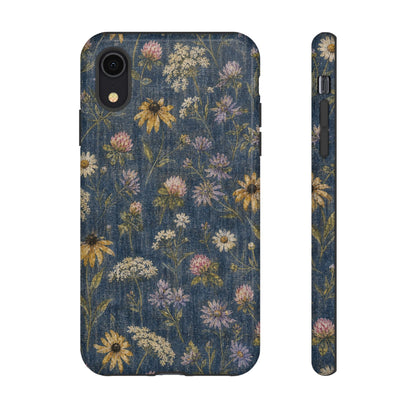 Denim Florals Tough Case