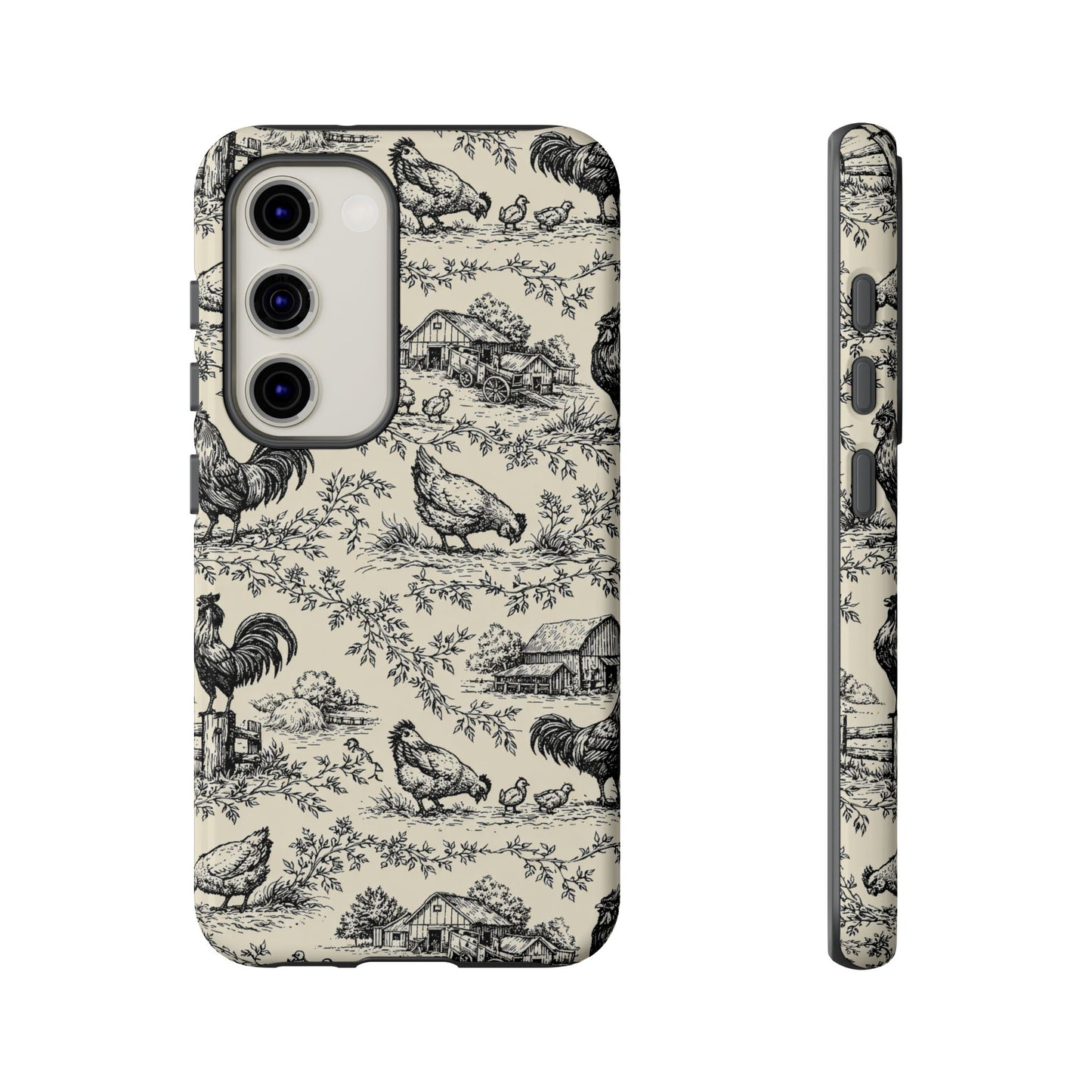 Toile Chickens Tough Case