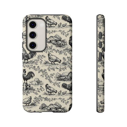 Toile Chickens Tough Case