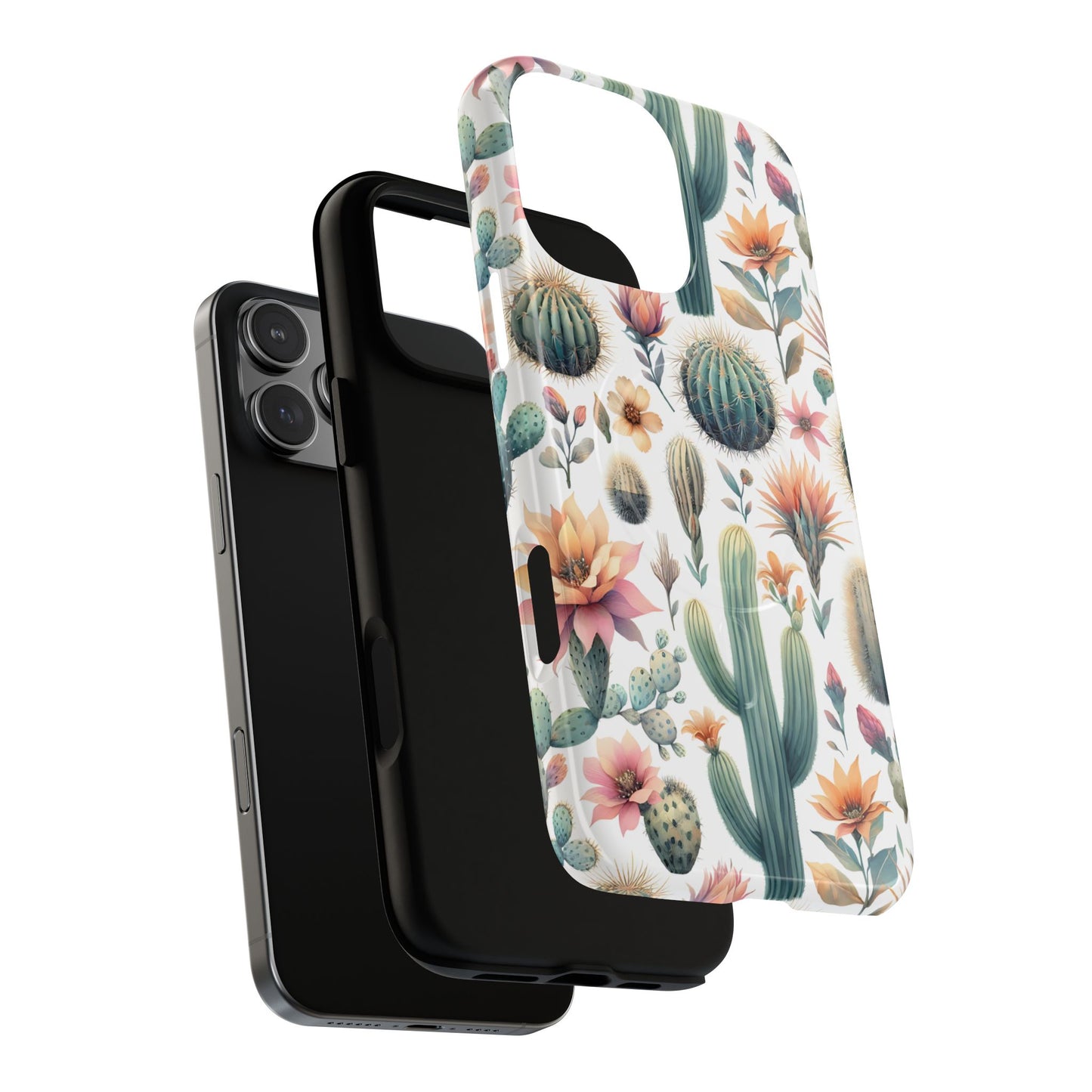 Floral Cactus Magnetic Case
