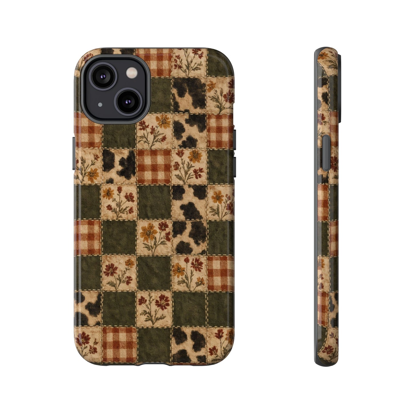 Autumn Plaid Patchwork Tough Case