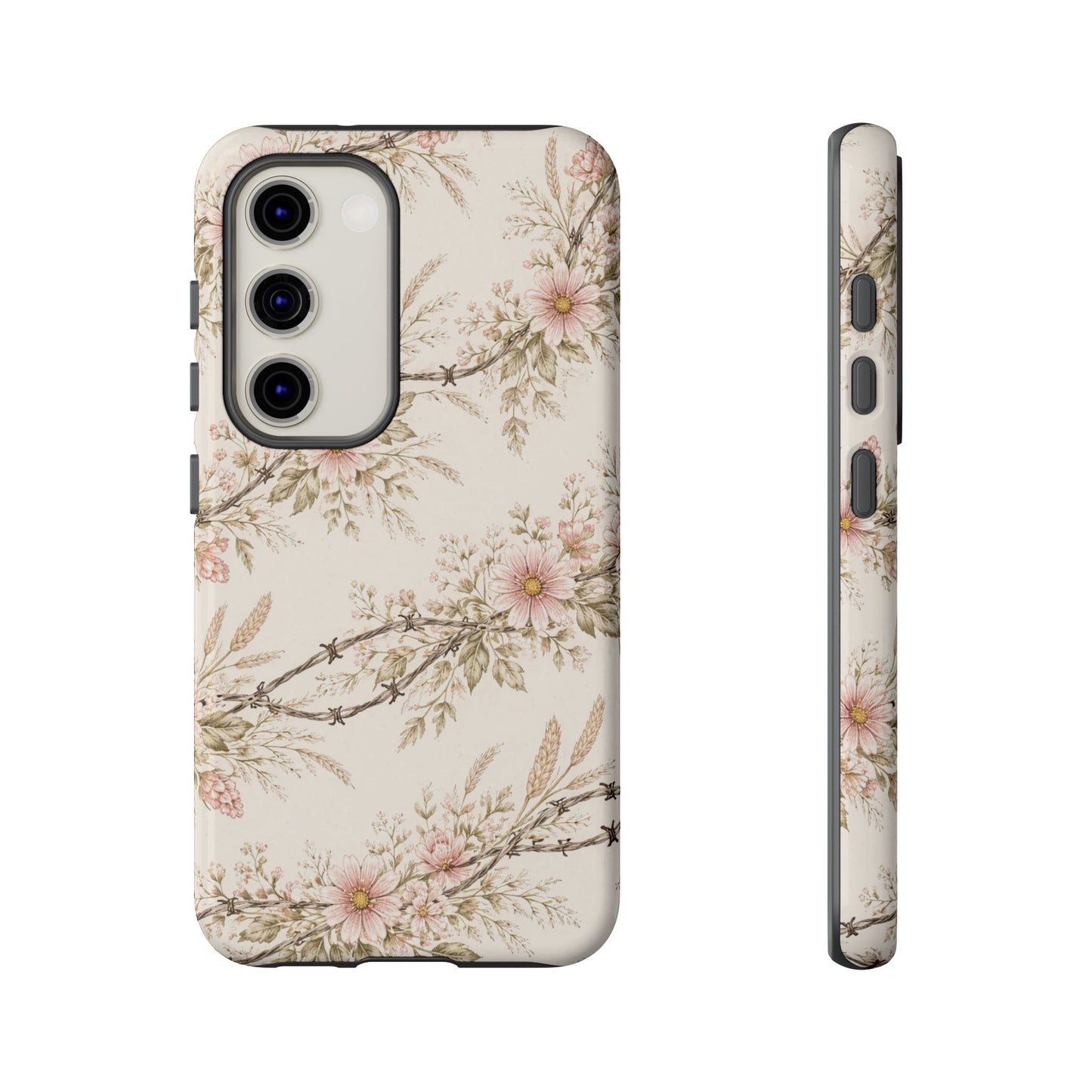 Floral Barbed Wire Tough Case