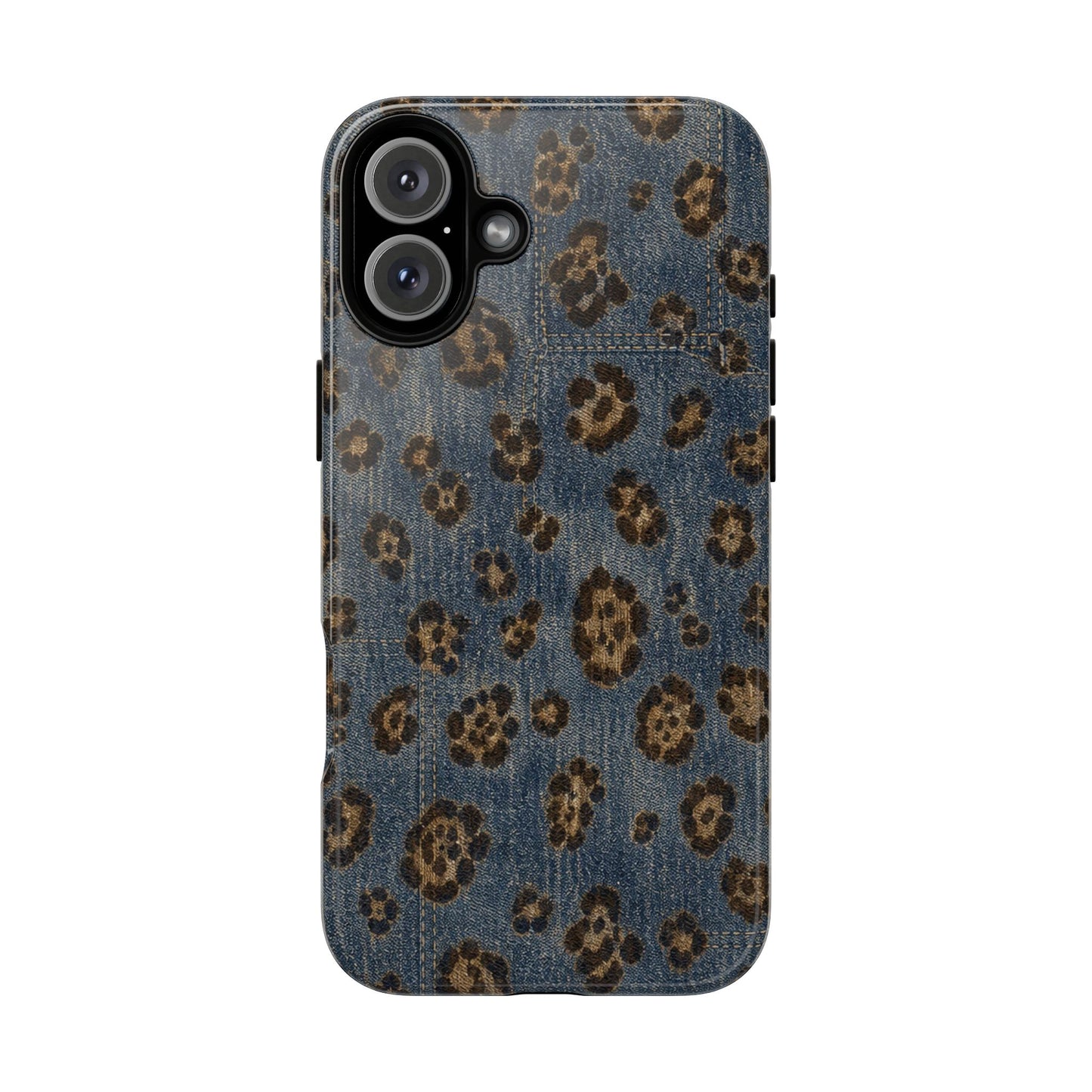 Denim Leopard Tough Case