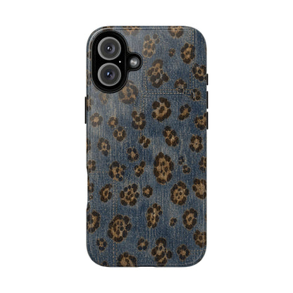 Denim Leopard Tough Case