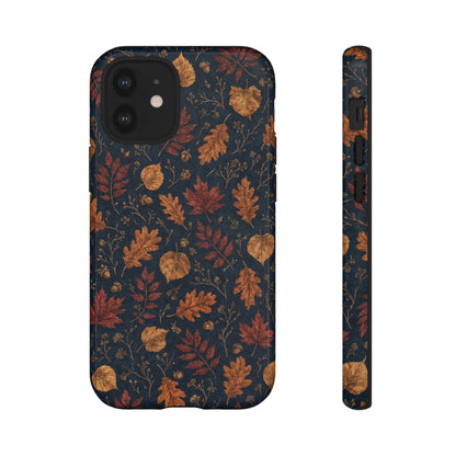 Navy Oak Leaf Tough Case