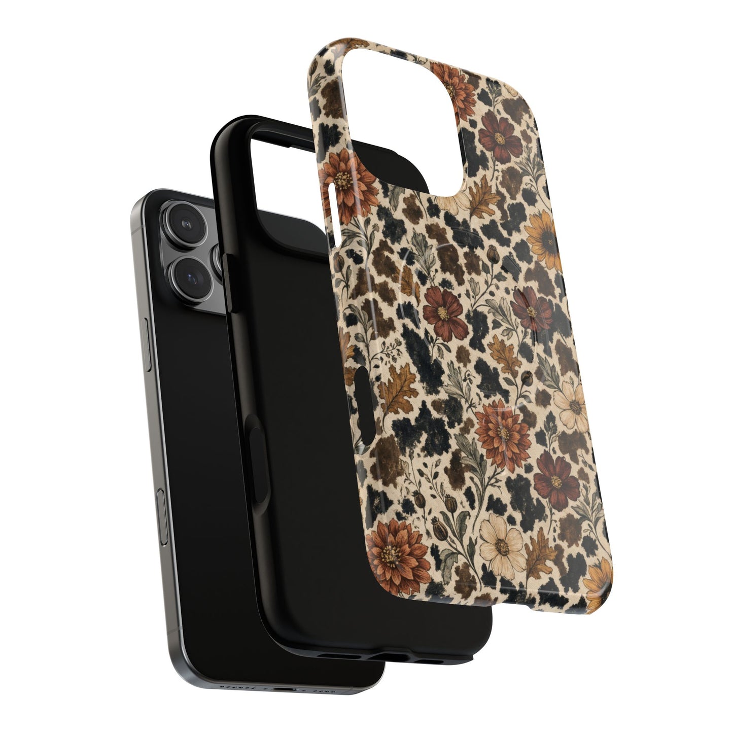 Autumn Cowhide Bloom Magnetic Case