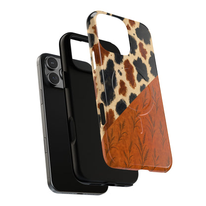 Harvest Cowhide Swaths Magnetic Case