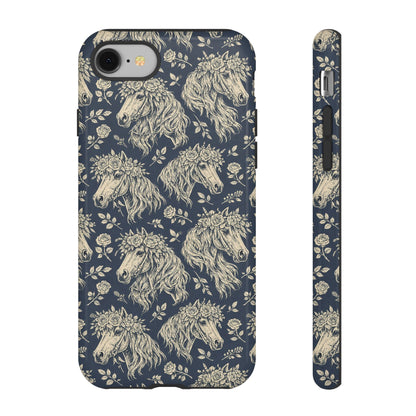 Floral Horses Tough Case