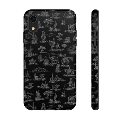 Midnight Toile Tough Case