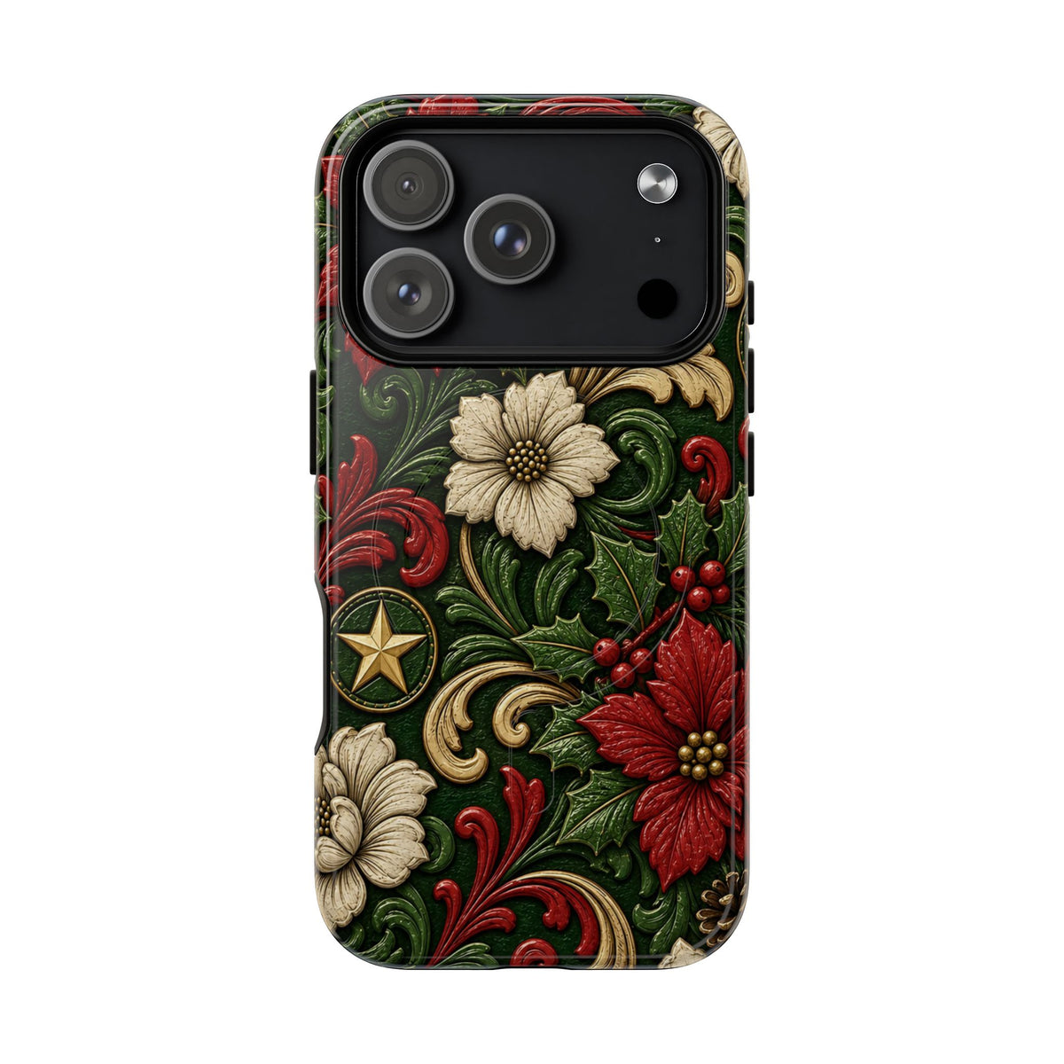 Tooled Christmas Stars Magnetic Case