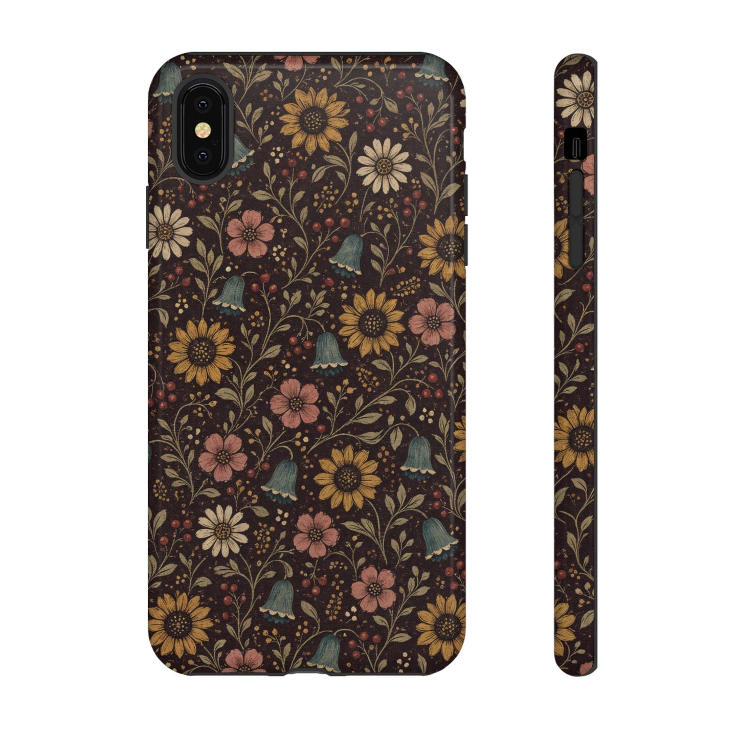 Plum Folk Floral Tough Case