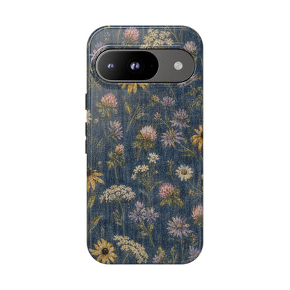 Denim Florals Tough Case