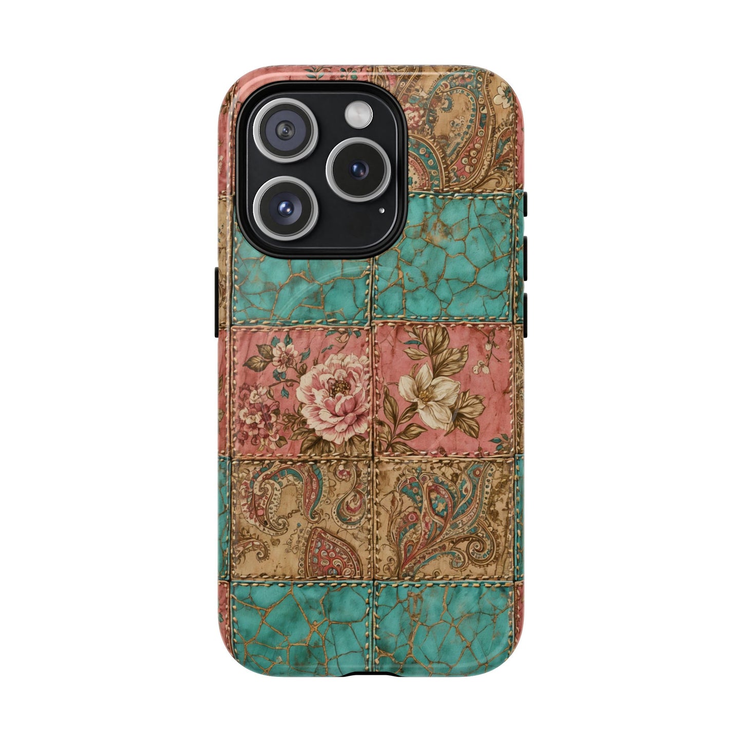 Turquoise Paisley Magnetic Case