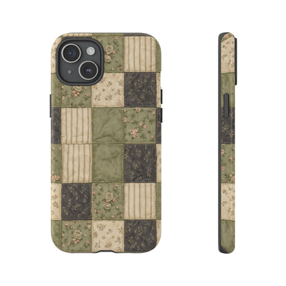 Sage Floral Patchwork Tough Case
