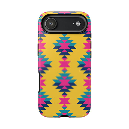Yellow Pink Aztec Tough Phone Case
