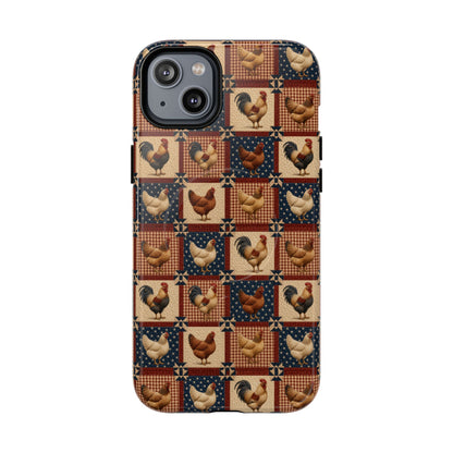 Patriotic Chicken Patchwork Magnetic Case