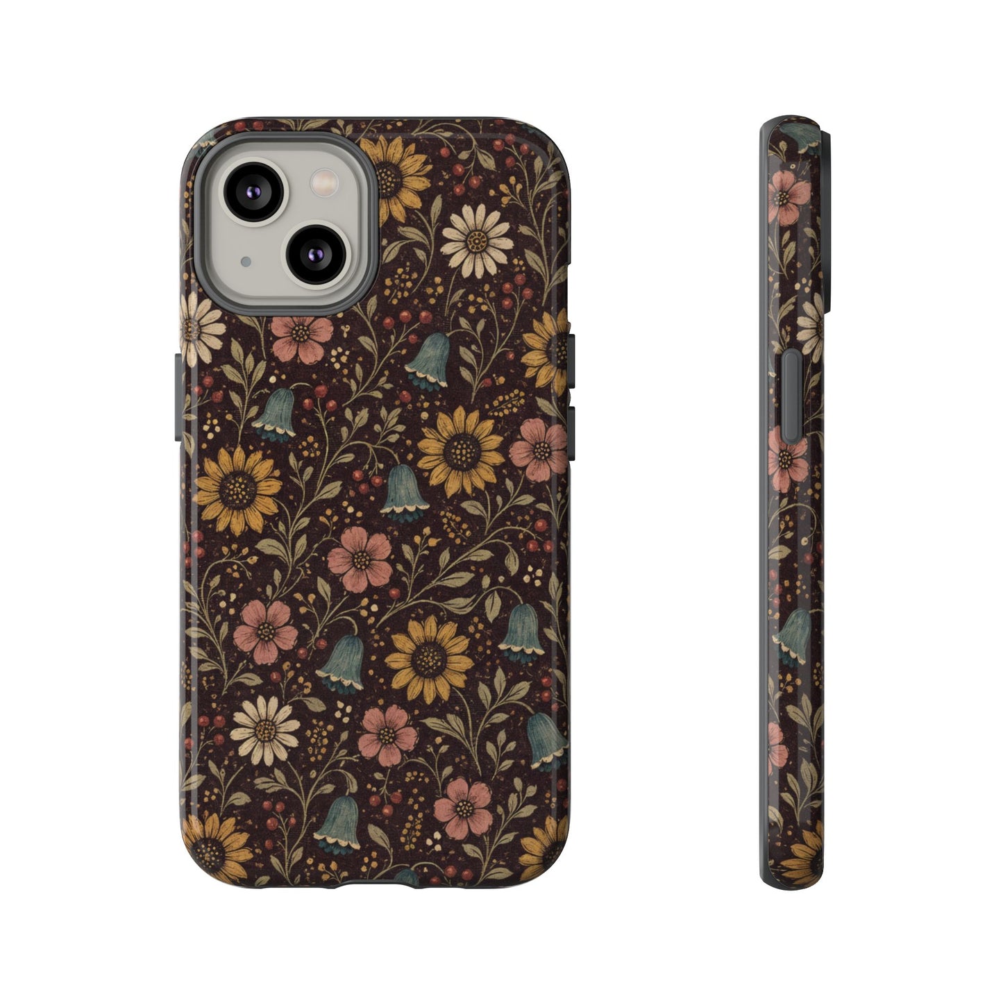 Plum Folk Floral Tough Case
