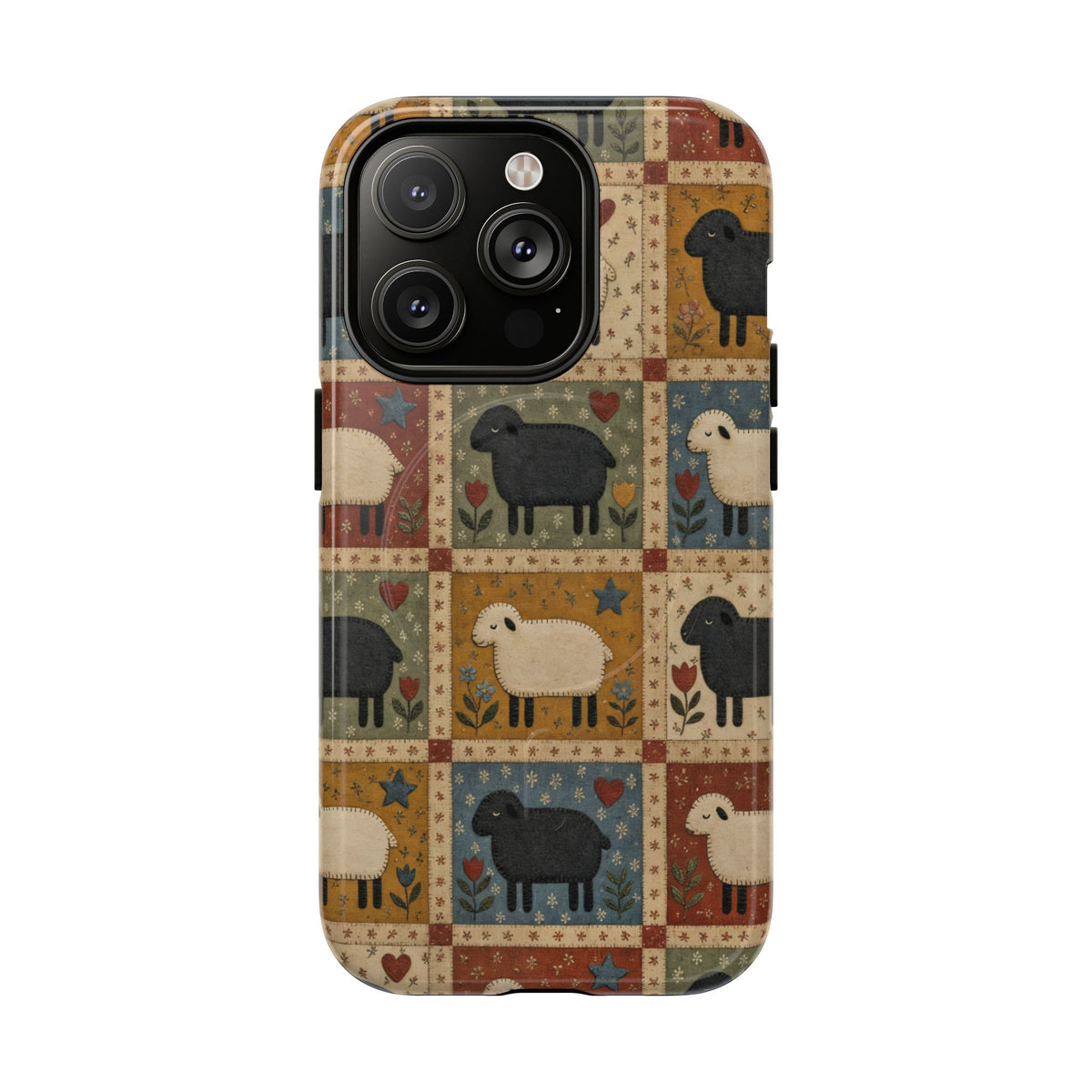 Sheep Quilt Magnetic Case
