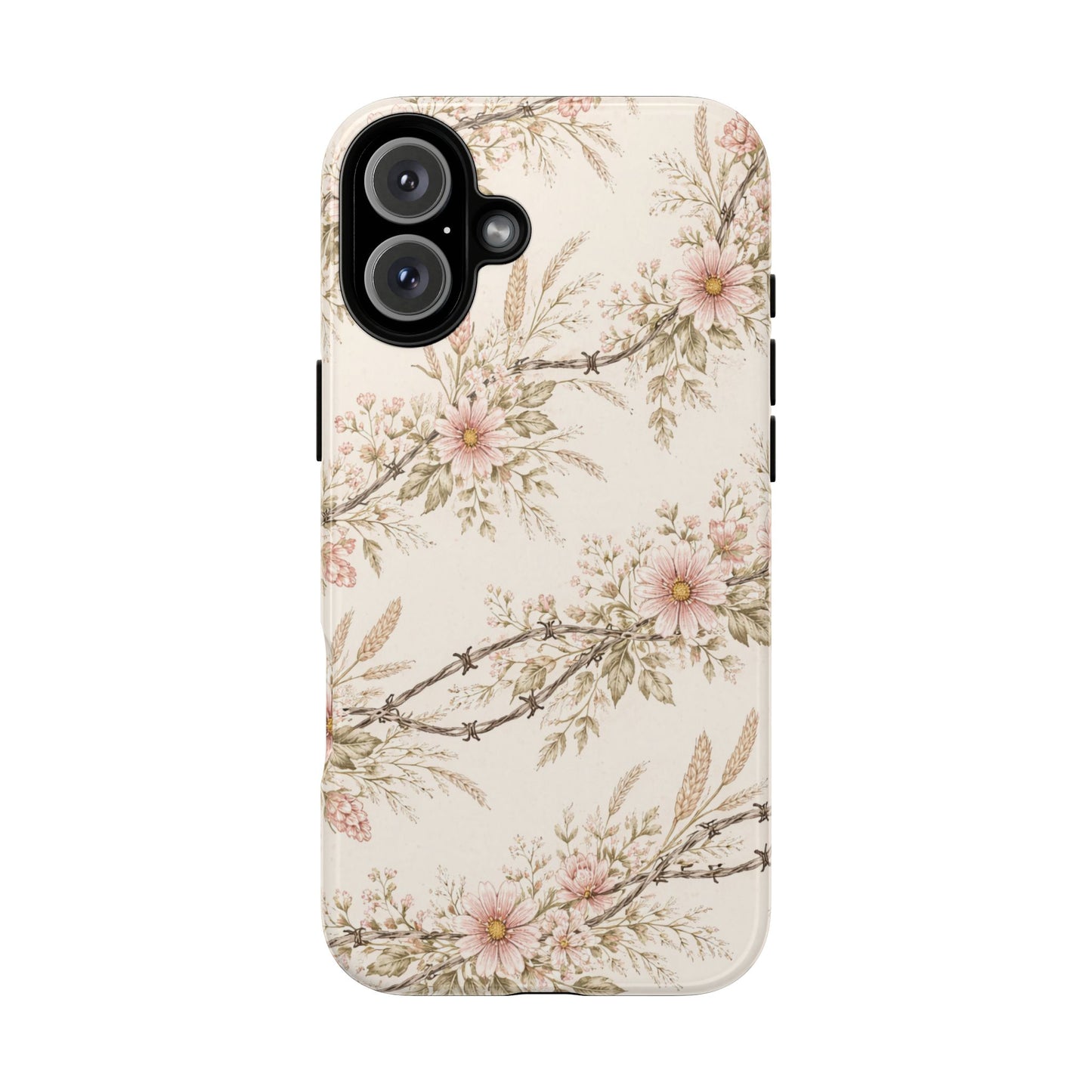Floral Barbed Wire Tough Case