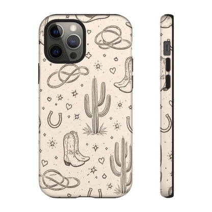 Cowgirl Doodles Tough Case