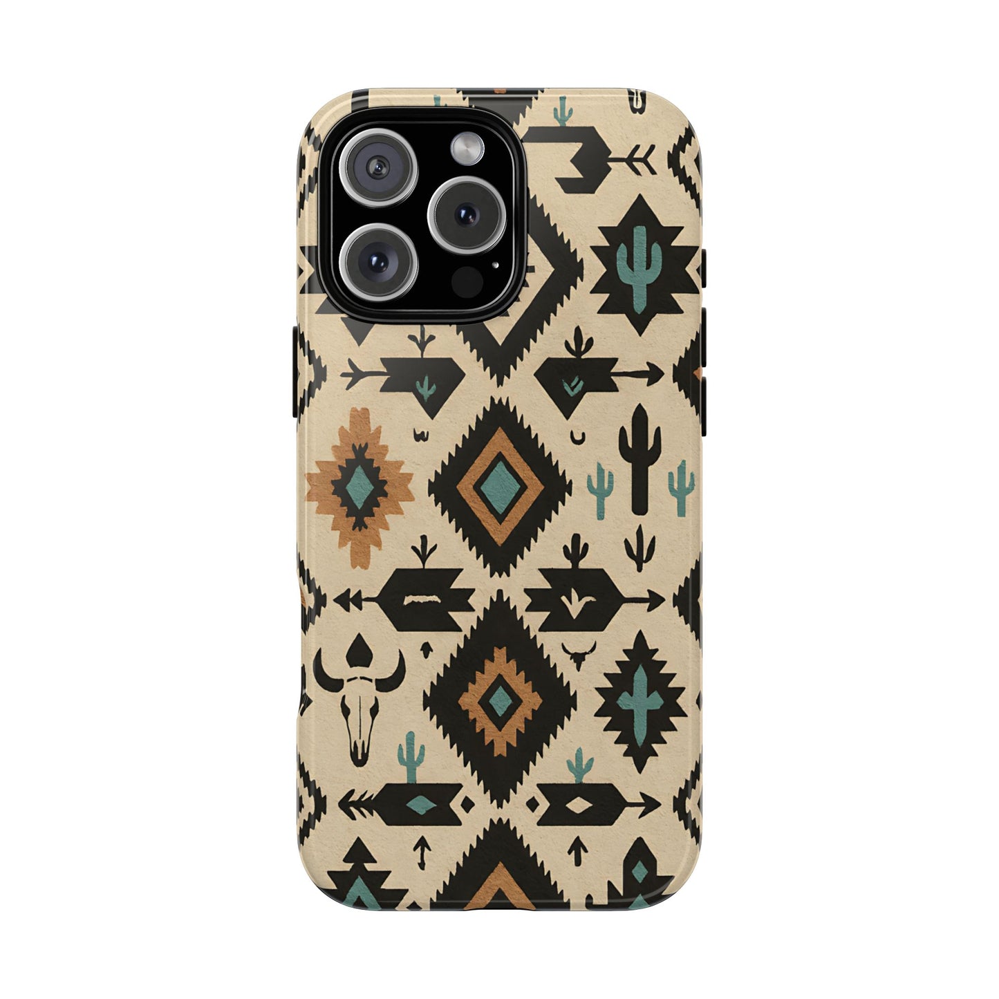 Ivory Western Aztec Tough Phone Case