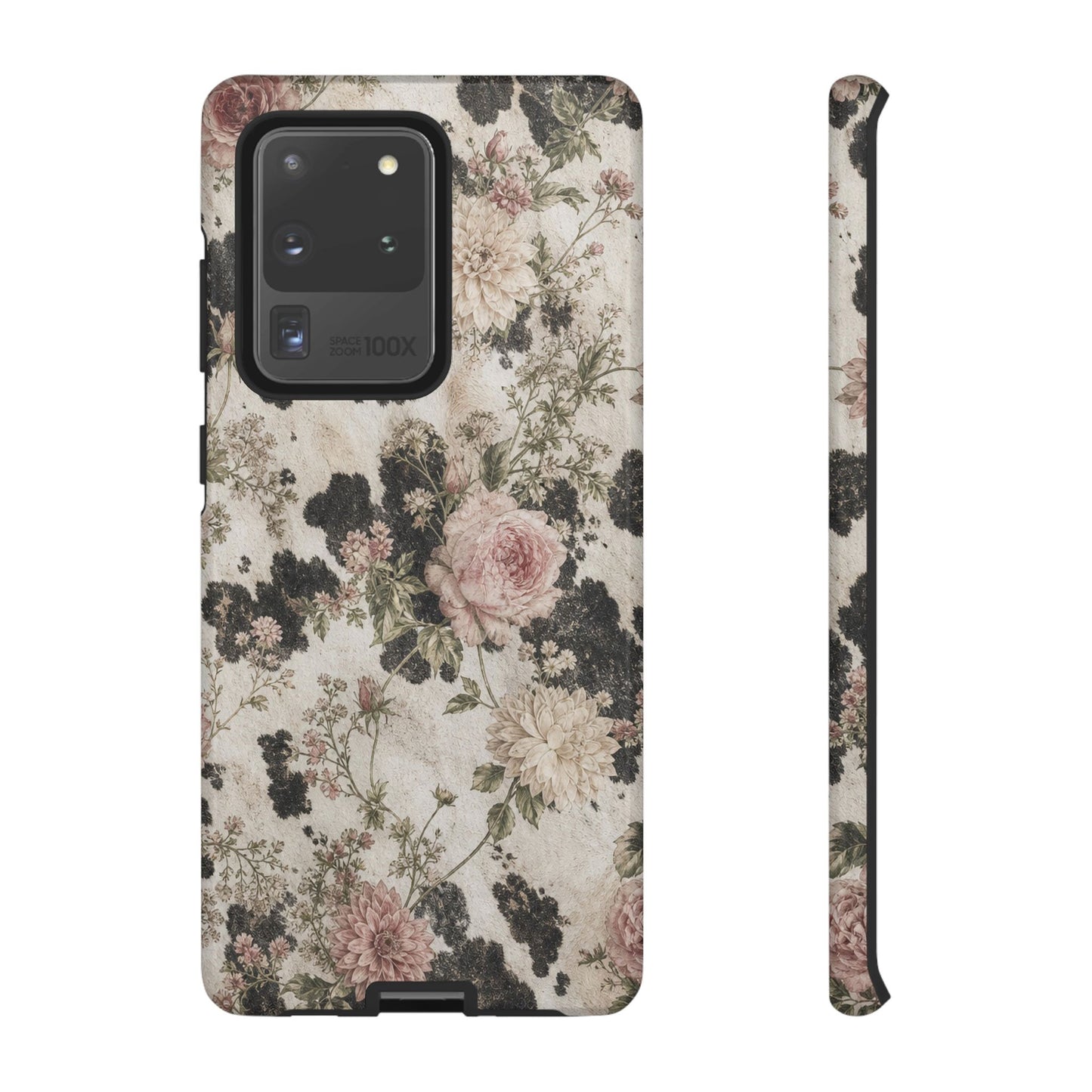 Floral Cowhide Tough Case