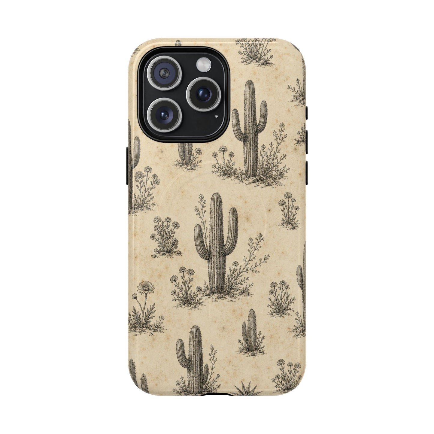 Cactus Sketch Magnetic Case