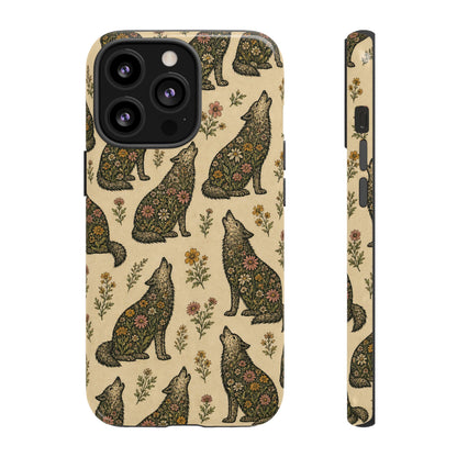 Floral Wolf Tough Case