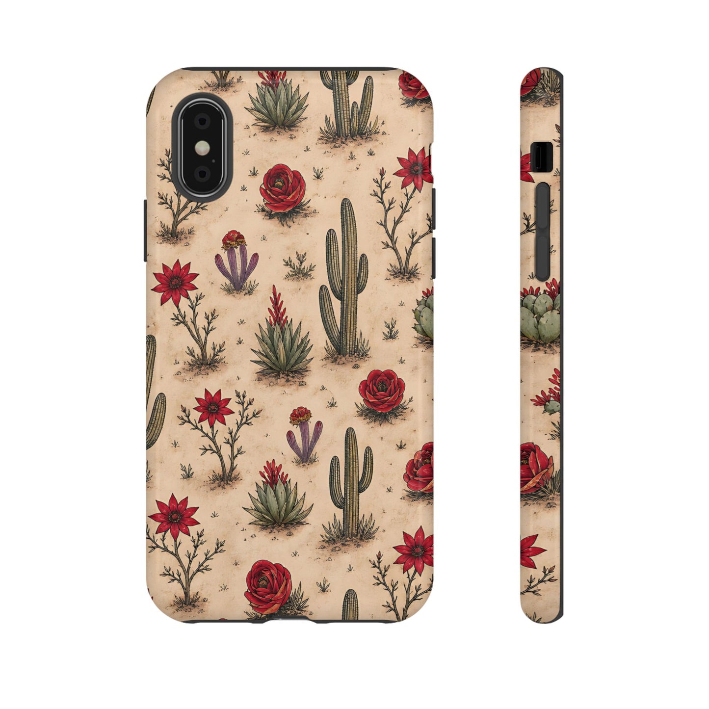 Red Bloom Desert Tough Case