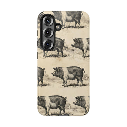 Vintage Pigs Tough Case