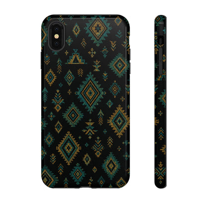 Turquoise Gold Aztec Tough Case
