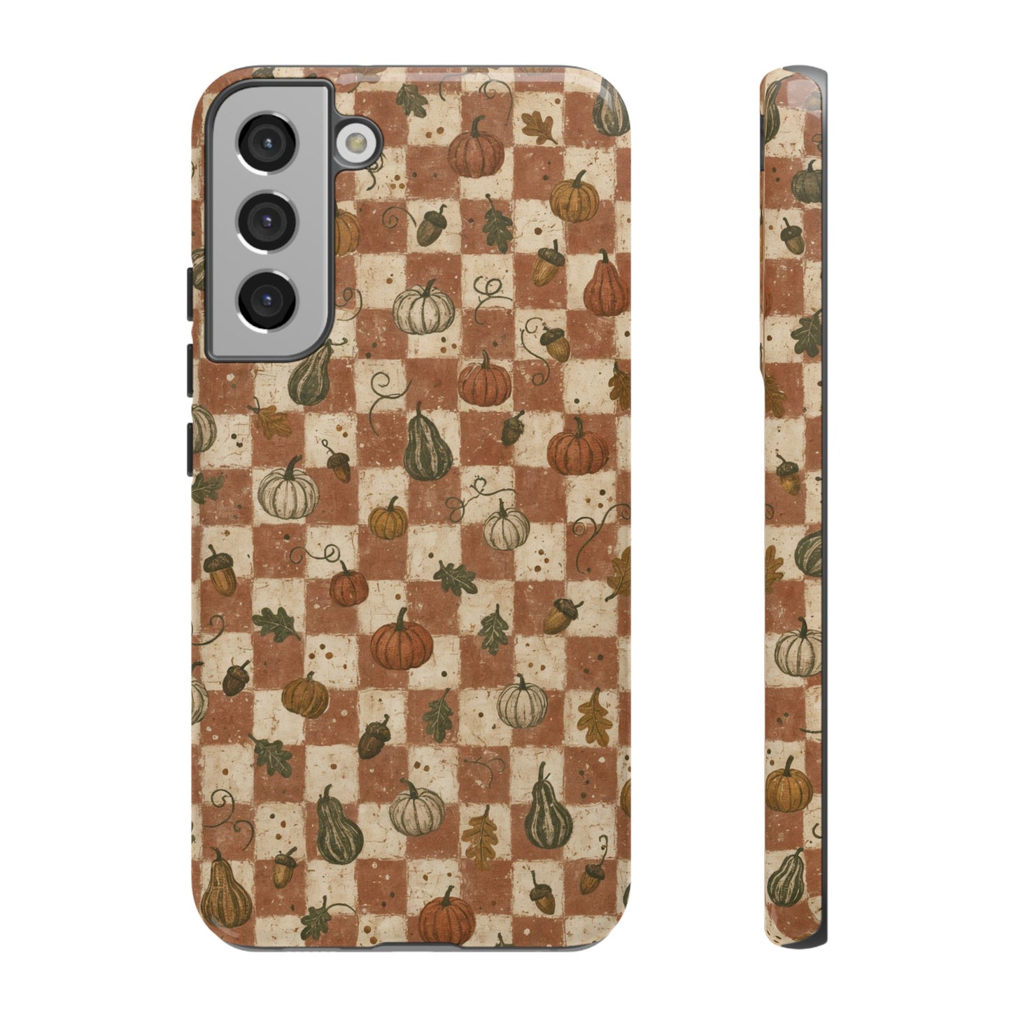 Pumpkin Checker Tough Case