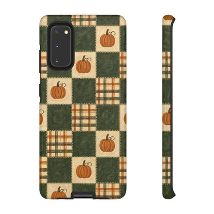 Pumpkin Check Quilt Tough Case