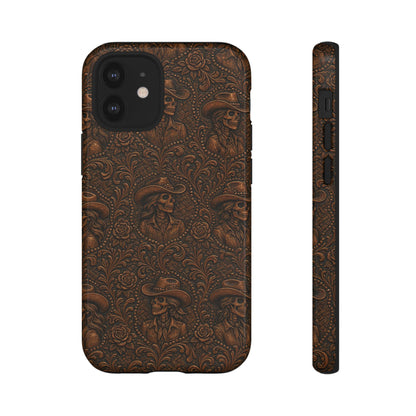 Tooled Skeleton Cowgirl Tough Case