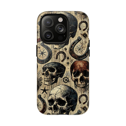 Skulls and Horseshoes Magnetic Case