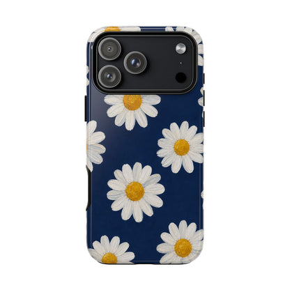 Navy Daisy Tough Case