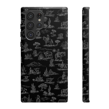 Midnight Toile Tough Case