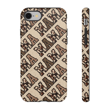 Grunge Cowhide Mama Tough Case