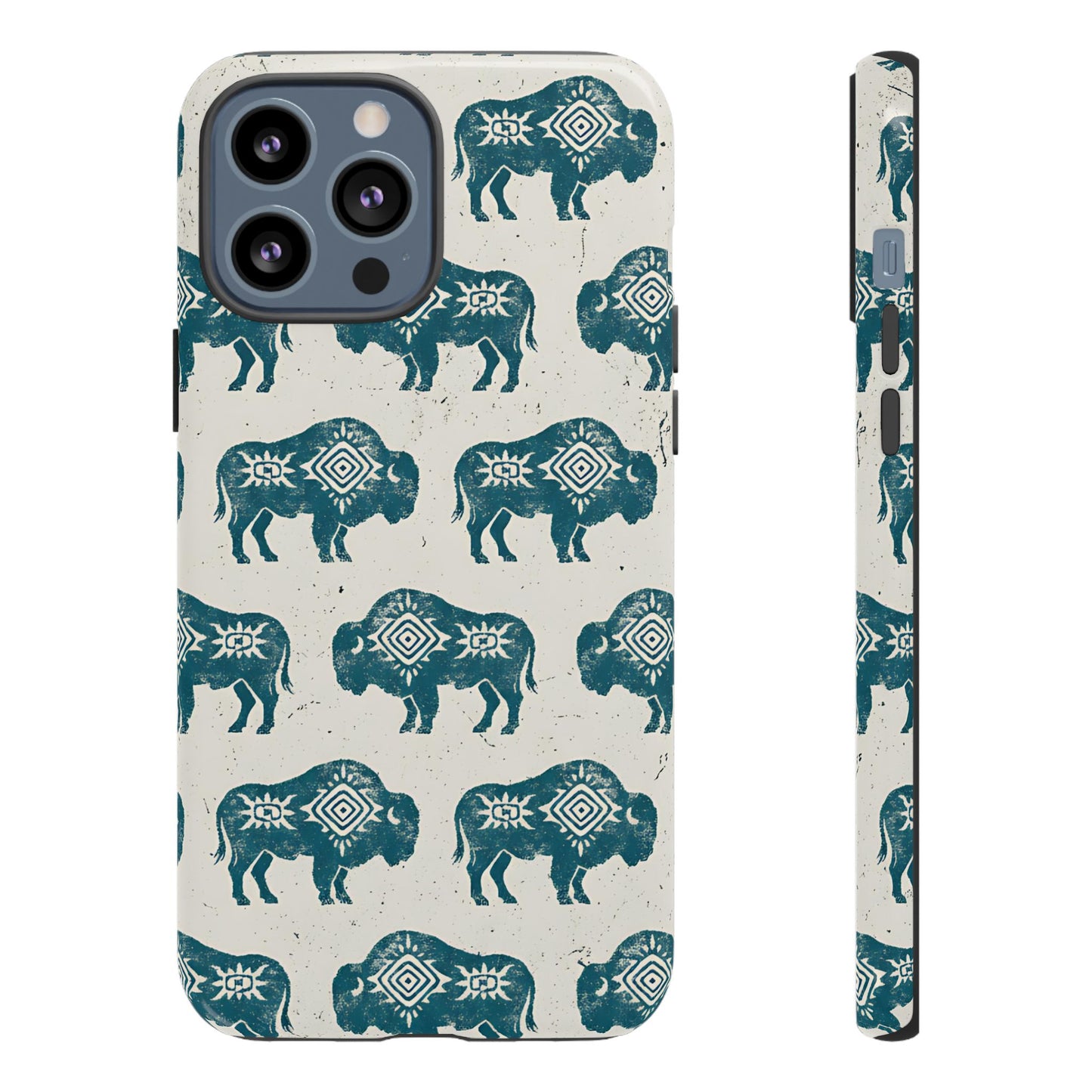 Teal Aztec Buffalo Tough Case
