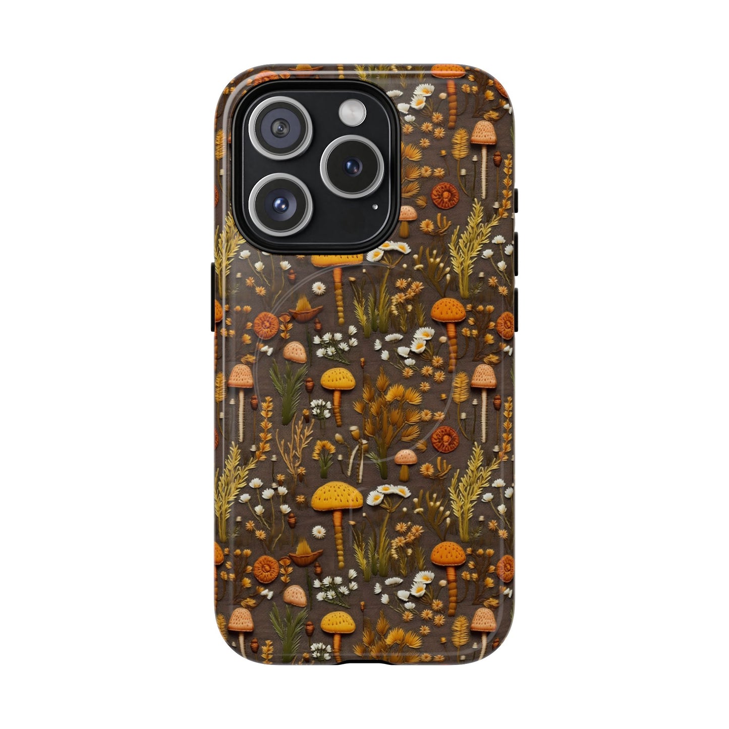 Brown Mushroom Magnetic Case