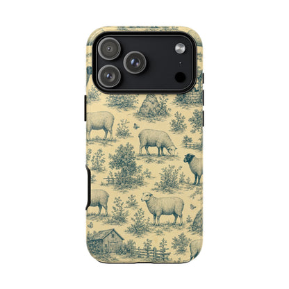 Sheep Toile Tough Case