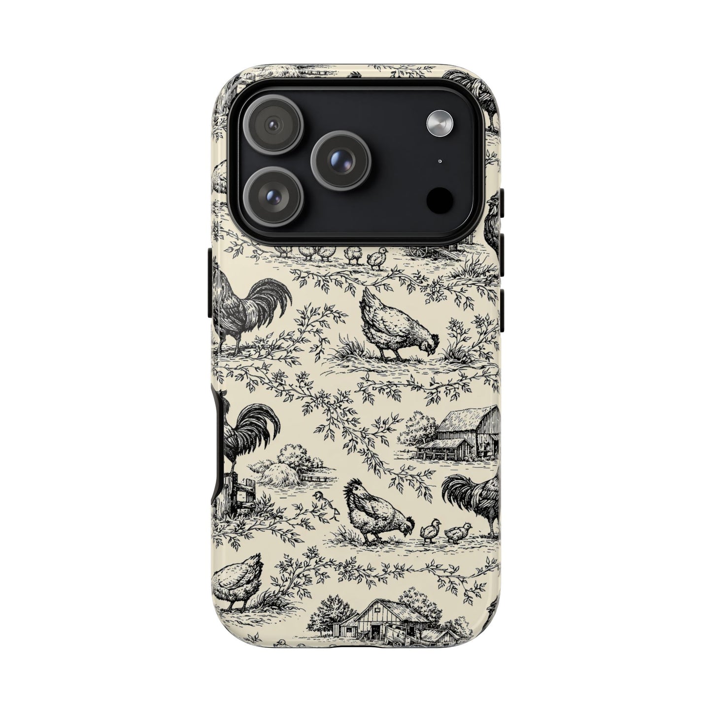 Toile Chickens Tough Case