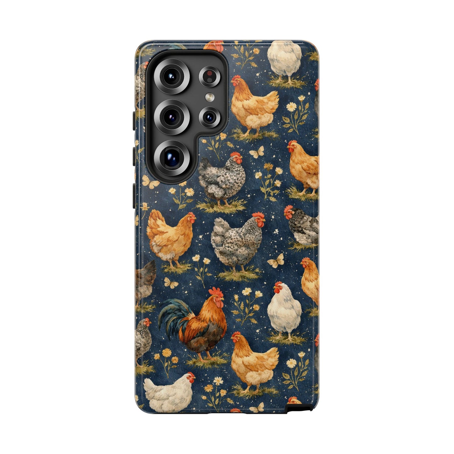 Indigo Chickens Tough Case