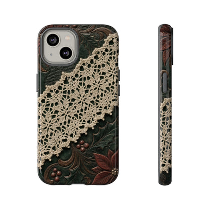 Poinsettia Lace Tough Case