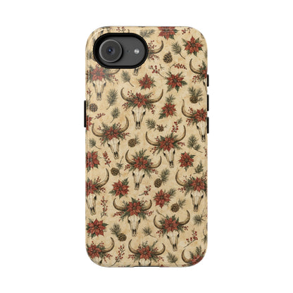 Skull Poinsettia Tough Case